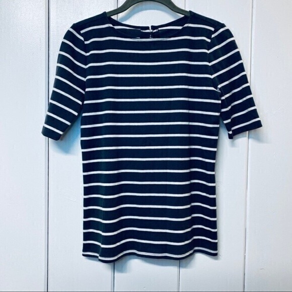 LOFT Women’s Top,Shirt w/ 3/4 Sleeves and open detail in the back, Size XS Gray*